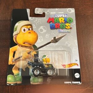 The Super Mario Bros Movie Koopa Troopa Mattel Hot Wheels Car Nintendo